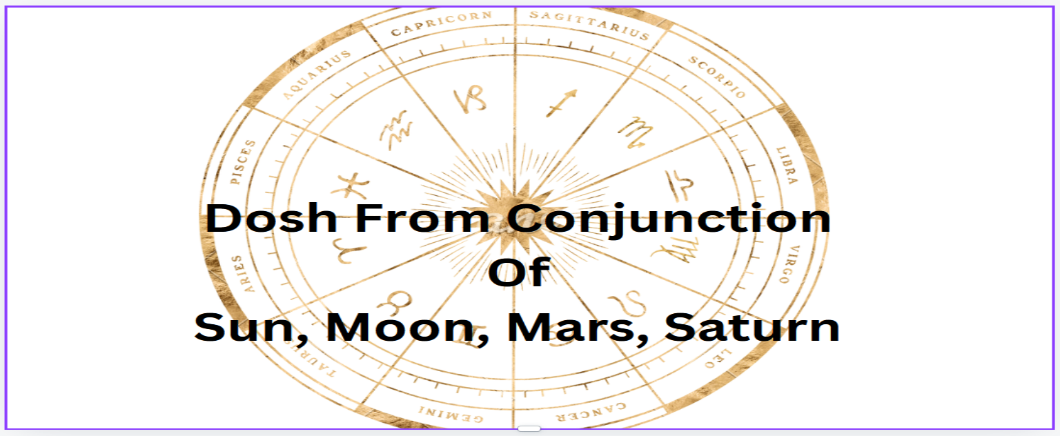 Dosh From Conjunction of Sun, Moon, Mars, Saturn